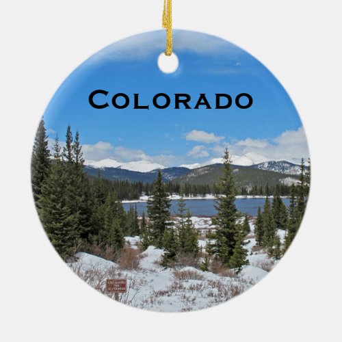 Colorado Landscape Ornament