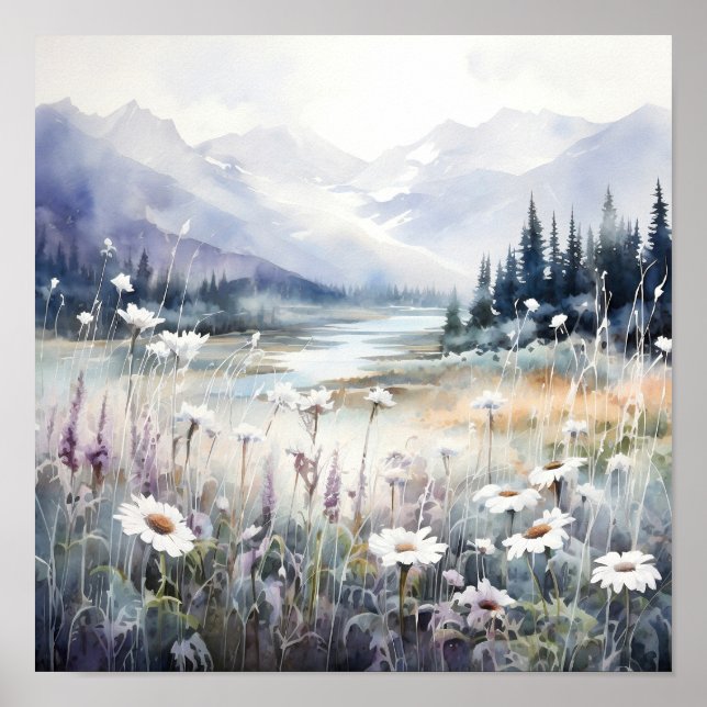 Colorado Landscape Soft Colors Art Poster (Front)