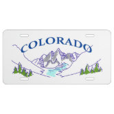 Colorado Custom License Plate Inverted Custom