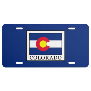 Colorado License Plate
