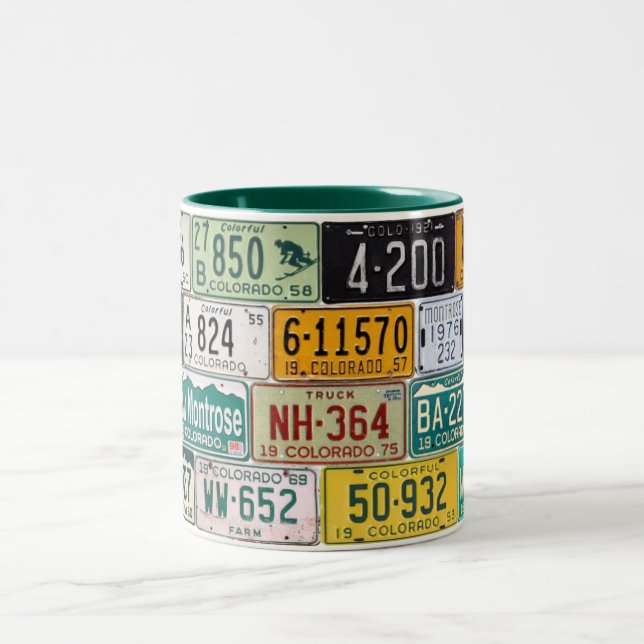 Colorado License Plate Mug (Center)