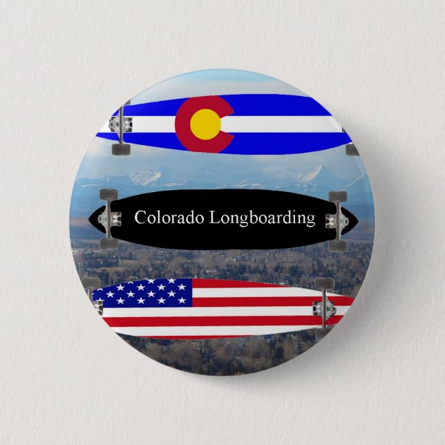 Colorado Longboarding Button (Front)
