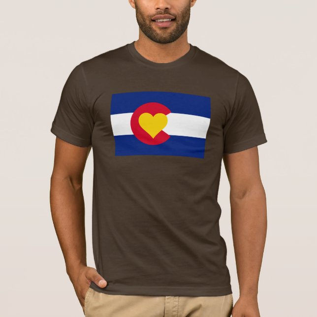 Colorado Love Flag t-shirt (Front)