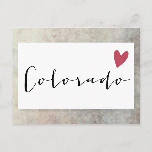Colorado Love Postcard