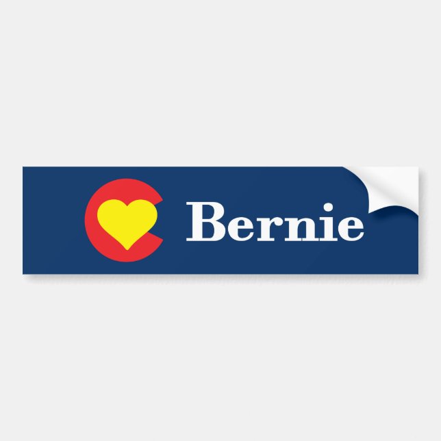 Colorado loves Bernie Sanders Bumper Sticker (Front)