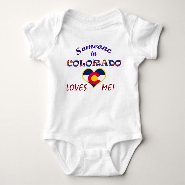 Colorado Loves Me Baby Bodysuit (Front)