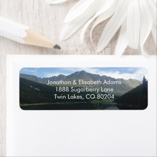 Colorado Majestic Mountains Return Address Label