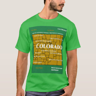 Colorado map design T-Shirt