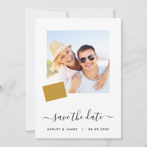 Colorado Map Photo Wedding Save the Date Card