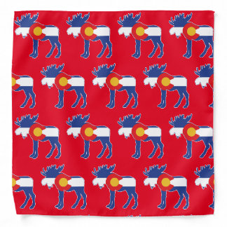 Colorado Moose Flag Bandana