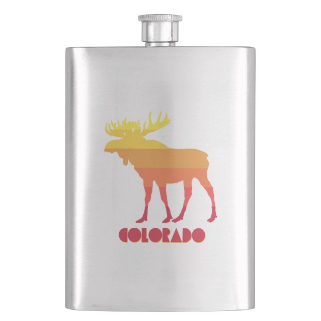 Colorado Moose Flask (Front)
