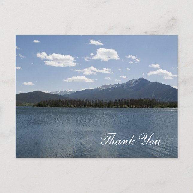 Colorado Mountain Beauty Thank You Postcard (Front)