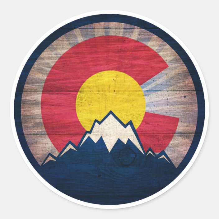 Colorado mountain stickers | Zazzle.com