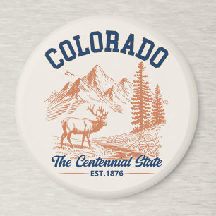 Colorado Mountain The Centennial State Souvenir Magnet
