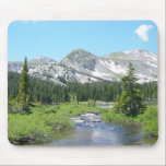 Colorado Mountain Wilderness Scenic Mouse Pad<br><div class="desc">This mousepad features a stunning photograph of a beautiful high country mountain stream set in the Colorado Rocky Mountains.</div>