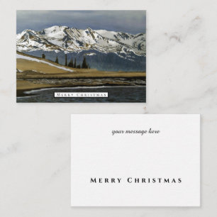 Colorado Mountain Winter Snow Note Card