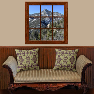 Colorado Mountain With Snow Fake Window View Poster