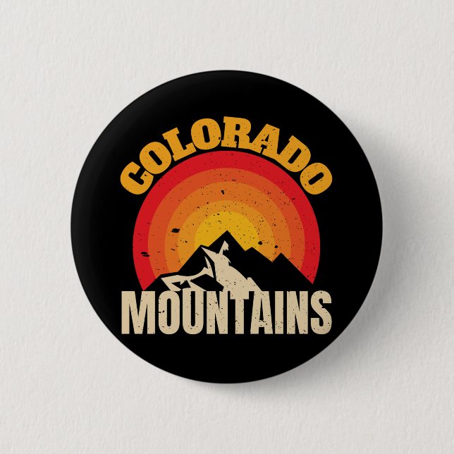 Colorado Mountains Button (Front)