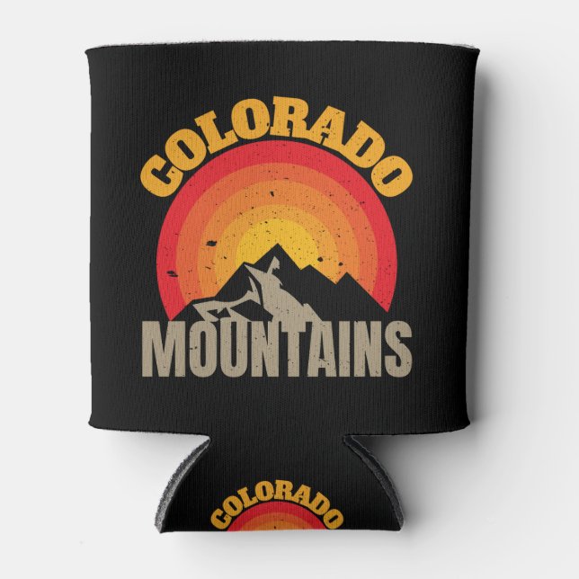 Colorado Mountains Can Cooler (Front)
