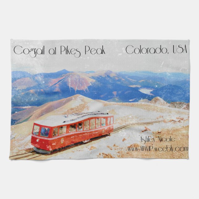Colorado Mountains dish towel (Horizontal)