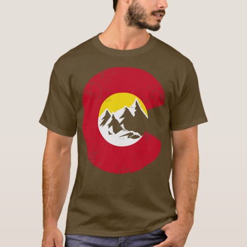 Colorado Mountains Flag T_Shirt