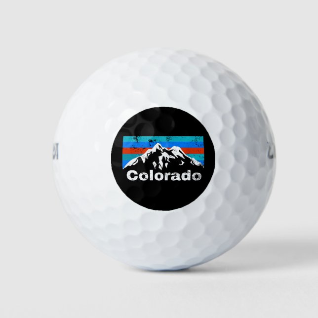 Colorado Mountains Golf Balls (Front)
