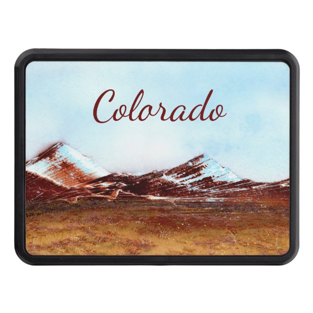 Colorado Mountains Hitch Cover (Front)
