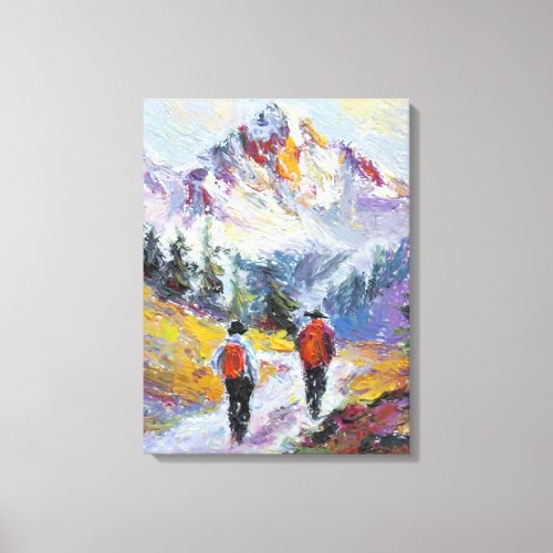 Colorado Mountains â Impressionism Art on  Canvas Print