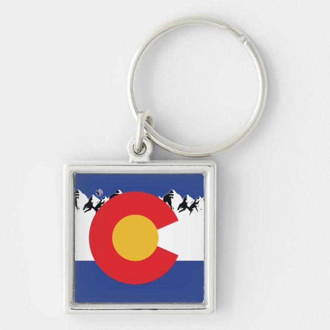 Colorado Mountains Keychain (Front)