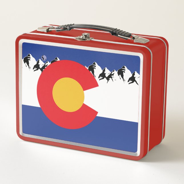 Colorado Mountains Metal Lunch Box (Front)