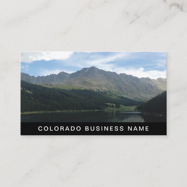 Colorado Mountains Professional Business Card (Front)