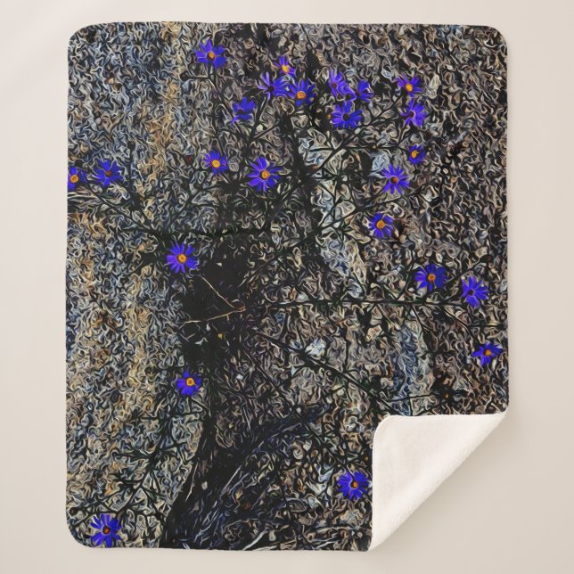 Colorado Mountains Sherpa Blanket (Front)