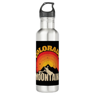 Colorado Mountains Stainless Steel Water Bottle