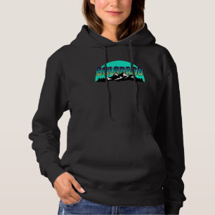 Colorado Mountains Sunset Moonrise Nature Hiking Hoodie