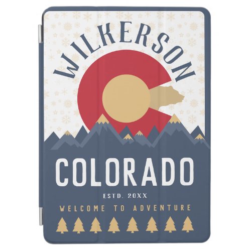 Colorado Mountains Vintage Co Flag Souvenirs iPad Air Cover