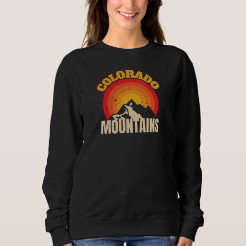 Colorado Mountains Vintage  Hoodie