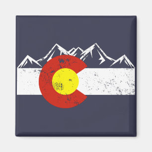 Colorado Mountains Vintage Magnet