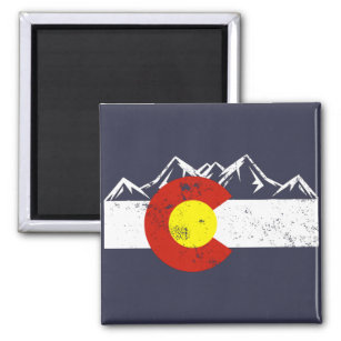 Colorado Mountains Vintage Magnet