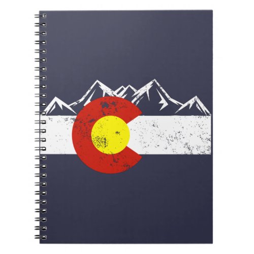 Colorado Mountains Vintage Notebook