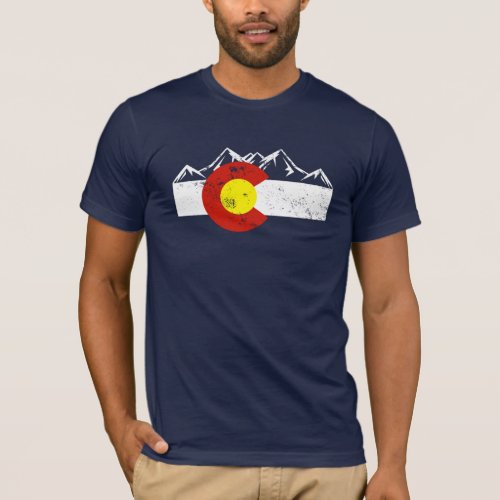 Colorado Mountains Vintage T_Shirt