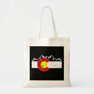 Colorado Mountains Vintage Tote Bag