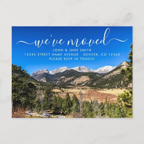 Colorado Moving Announcement Postcard