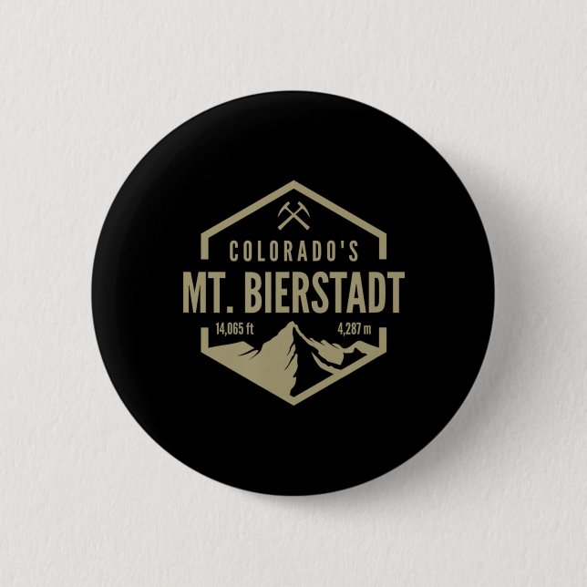 Colorado Mt Bierstadt  Button (Front)
