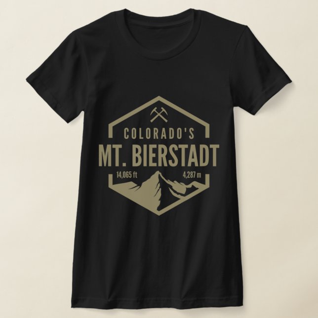 Colorado Mt Bierstadt  T-Shirt (Laydown)