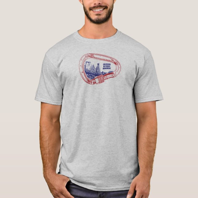 Colorado National Monument Climbing Carabiner T-Shirt (Front)