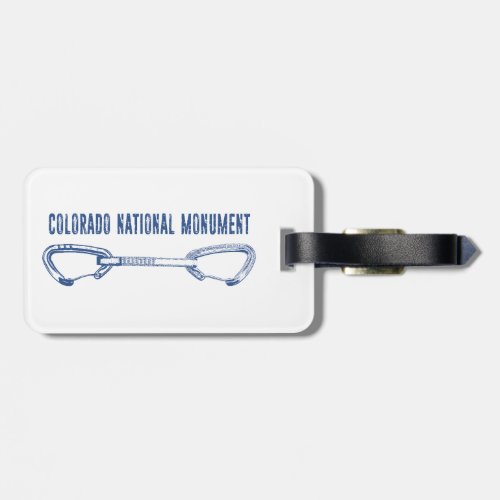 Colorado National Monument Climbing Quickdraw Luggage Tag