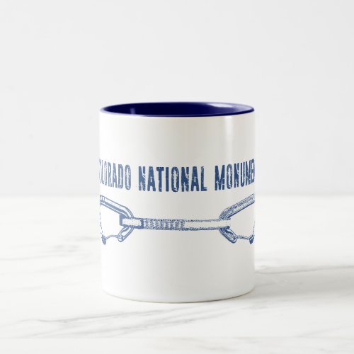 Colorado National Monument Climbing Quickdraw Two_Tone Coffee Mug