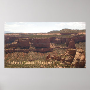 Colorado National Monument scenic poster