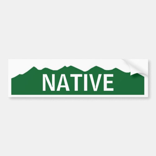 Colorado Native Bumper Sticker