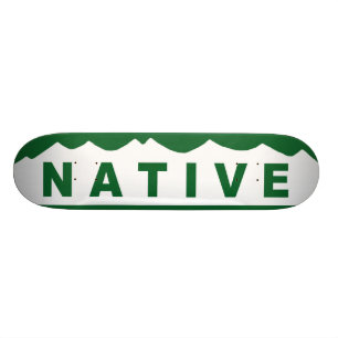 Colorado Native Mountains Skateboard Deck